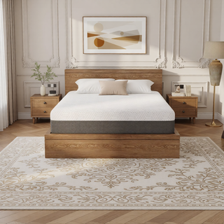 Sunvega Queen Medium Firm Mattress with Phase Change Cooling Cover and Gel Memory Foam