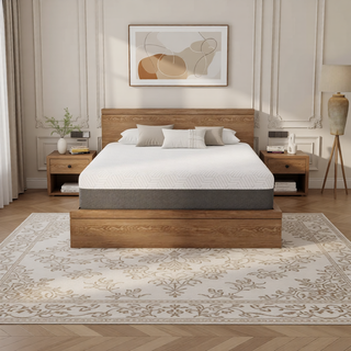 Sunvega Queen Medium Firm Mattress with Phase Change Cooling Cover and Gel Memory Foam