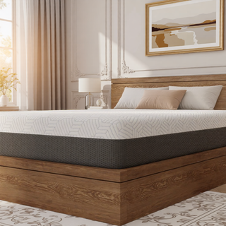 Sunvega Queen Medium Firm Mattress with Phase Change Cooling Cover and Gel Memory Foam