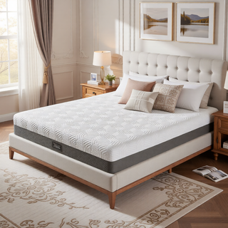 Sunvega Queen Medium Firm Mattress with Phase Change Cooling Cover and Gel Memory Foam