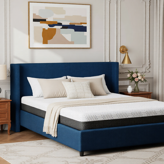 Sunvega Queen Medium Firm Mattress with Phase Change Cooling Cover and Gel Memory Foam