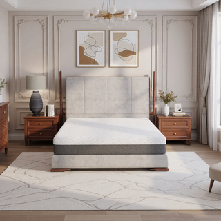 Sunvega Queen Medium Firm Mattress with Phase Change Cooling Cover and Gel Memory Foam
