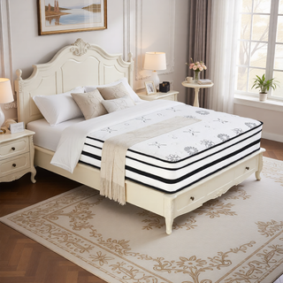 Sunvega 12-inch Queen Plush Foam Hybrid Mattress with Breathable Quilted Cover for Medium Comfort