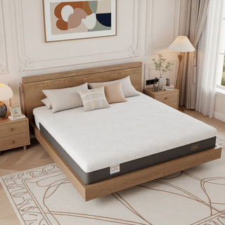 Sunvega Queen Medium Firm Mattress with Phase Change Cooling Cover and Gel Memory Foam