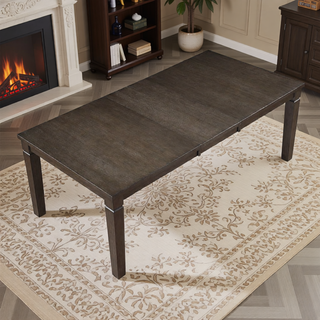 Sunvega Classic Style Dark Espresso Finish Upholstered Wooden Dining Bench