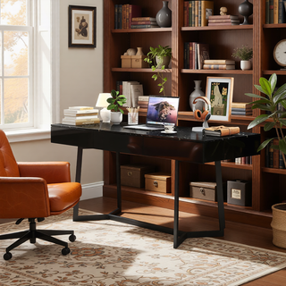 Sunvega Modern Extendable Dining Table with Storage for Kitchen Living Room