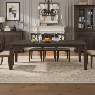 Sunvega Classic Style Dark Espresso Finish Upholstered Wooden Dining Bench