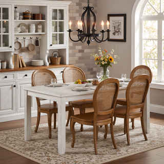 Sunvega Modern Farmhouse Dining Bench with Antique White Finish and Upholstered Seat