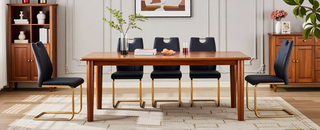 Sunvega White PU Dining Chair Set with Silver Metal Legs and High Resilience Sponge Filling