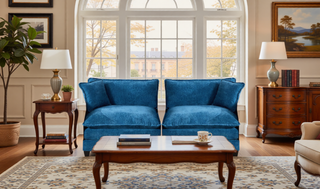 Sunvega Modern Green Chenille Fabric Cloud Sofa with Adjustable Backrest for Living Room
