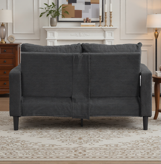 Sunvega 74 Inch High Resilience Three Seater Sofa with Sturdy Wooden Frame