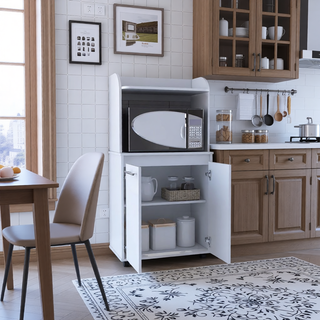 Sunvega Black Multistorage Pantry Cabinet with One Drawer and Two Shelves
