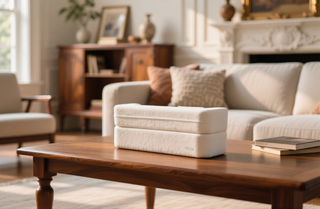 Sunvega Chenille Fabric Convertible Sofa Bed with High-Density Rebound Sponge for Living Room