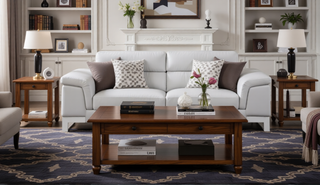 Sunvega Top Grain Italian Leather Loveseat with Stainless Steel Chrome Legs