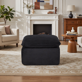 Sunvega Modern Corduroy Cloud Sofa with Comfortable High-Density Sponge for Living Room