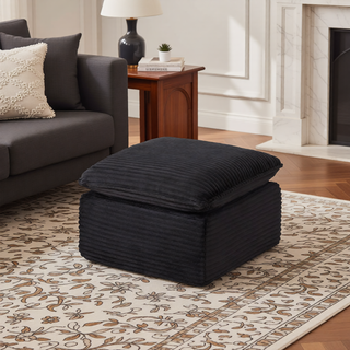Sunvega Modern Corduroy Cloud Sofa with Comfortable High-Density Sponge for Living Room