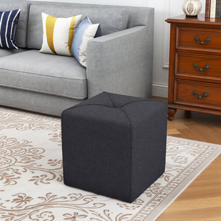 Sunvega Square Ottoman for Extra Seating and Leg Rest in Living Room