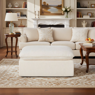 Sunvega Modern Chenille Cloud Sofa with High-Density Sponge Filling for Living Room