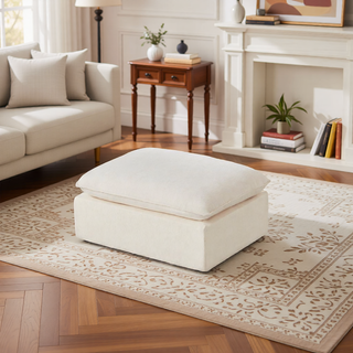 Sunvega Modern Chenille Cloud Sofa with High-Density Sponge Filling for Living Room