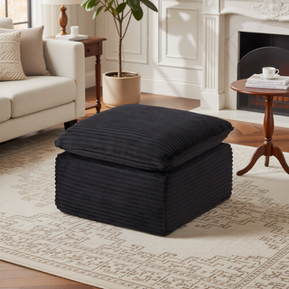 Sunvega Modern Corduroy Cloud Sofa with Comfortable High-Density Sponge for Living Room