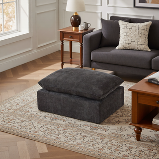 Sunvega Modern Chenille Cloud Sofa with High-Density Sponge Filling for Living Room