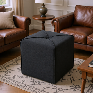 Sunvega Square Ottoman for Extra Seating and Leg Rest in Living Room