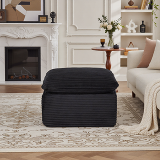 Sunvega Modern Corduroy Cloud Sofa with Comfortable High-Density Sponge for Living Room