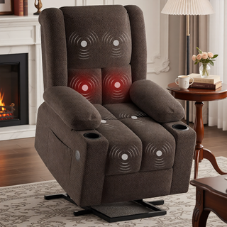 Sunvega Power Lift Recliner Chair with Massage Heat USB Ports and Cup Holders