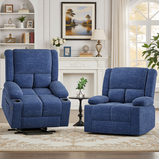 Sunvega Power Lift Recliner Chair with Massage Heat USB Ports and Cup Holders