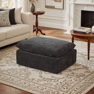 Sunvega Modern Chenille Cloud Sofa with High-Density Sponge Filling for Living Room
