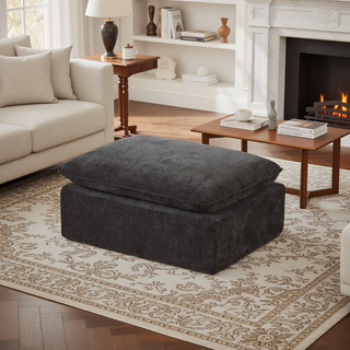 Sunvega Modern Chenille Cloud Sofa with High-Density Sponge Filling for Living Room