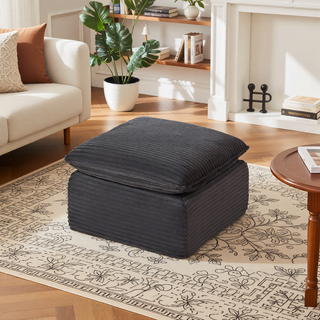Sunvega Modern Corduroy Cloud Sofa with Comfortable High-Density Sponge for Living Room