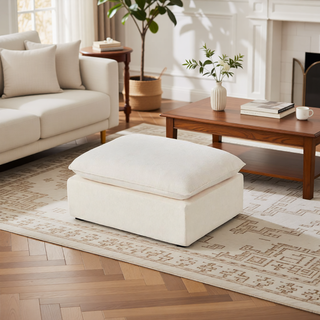 Sunvega Modern Chenille Cloud Sofa with High-Density Sponge Filling for Living Room