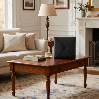 Sunvega Square Ottoman for Extra Seating and Leg Rest in Living Room