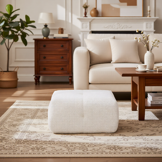 Sunvega Modular Loveseat Sofa with Tufted Design and Two Pillows for Living Room