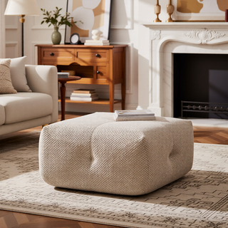 Sunvega Modular Loveseat Sofa with Tufted Design and Two Pillows for Living Room