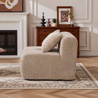 Sunvega Modular Loveseat Sofa with Tufted Design and Two Pillows for Living Room