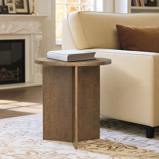 Sunvega Antique Cream Nightstand with Spindle Legs and Spacious Drawer Storage