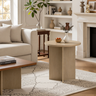 Sunvega Antique Cream Nightstand with Spindle Legs and Spacious Drawer Storage