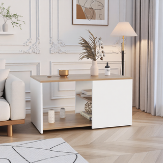 Sunvega Floating Nightstand with Large Drawer and Multiple Shelves for Storage or Decor