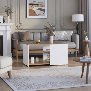 Sunvega Floating Nightstand with Large Drawer and Multiple Shelves for Storage or Decor