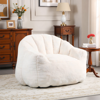 Sunvega Giant High Density Foam Filled Bean Bag Sofa Chair with Armrests
