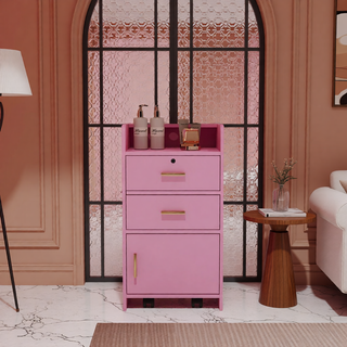 Sunvega 3 in 1 Vanity Desk with Open Top Mirror and Visible Glass Desktop