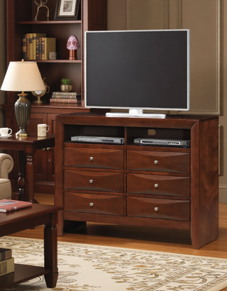 Sunvega Dark Brown Tufted Polyurethane Upholstered King Size Bed Frame