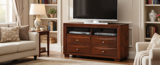 Sunvega Dark Brown Tufted Polyurethane Upholstered King Size Bed Frame