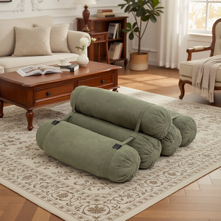 Sunvega Adjustable Corduroy Floor Sofa with Pillows for Versatile Multi-Person Lounging