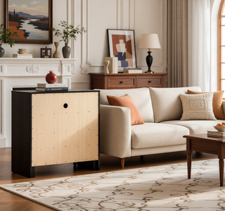 Sunvega Dark Brown Tufted Polyurethane Upholstered King Size Bed Frame