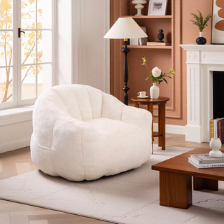Sunvega Giant High Density Foam Filled Bean Bag Sofa Chair with Armrests