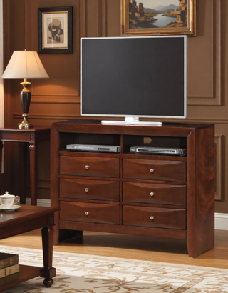 Sunvega Dark Brown Tufted Polyurethane Upholstered King Size Bed Frame