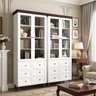 Sunvega White Teen Dream Vanity Desk with Mirror Chair and Storage for Bedroom